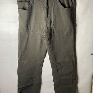 Magellan flannel lined outdoors pants faded green mens 32w
